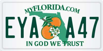 FL license plate EYAA47