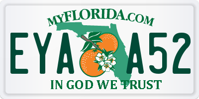 FL license plate EYAA52