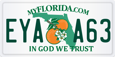 FL license plate EYAA63