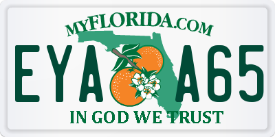 FL license plate EYAA65