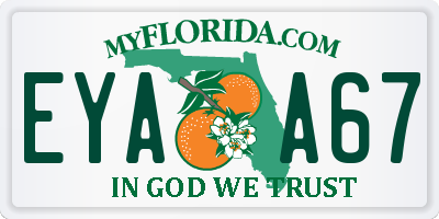 FL license plate EYAA67