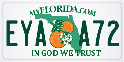 FL license plate EYAA72