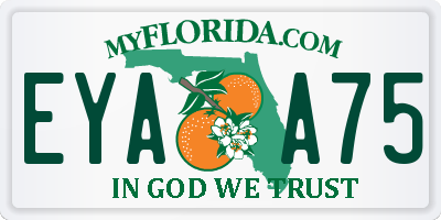 FL license plate EYAA75