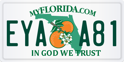 FL license plate EYAA81