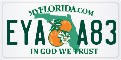 FL license plate EYAA83