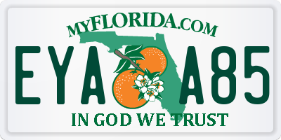 FL license plate EYAA85