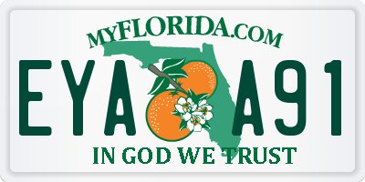 FL license plate EYAA91