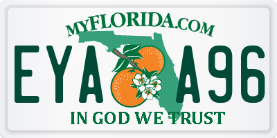 FL license plate EYAA96