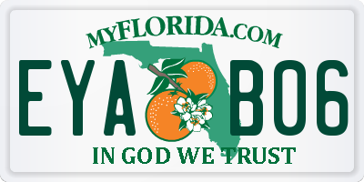 FL license plate EYAB06