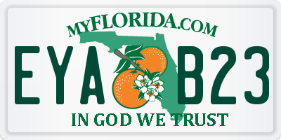 FL license plate EYAB23