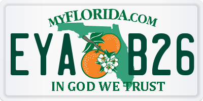 FL license plate EYAB26