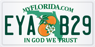 FL license plate EYAB29