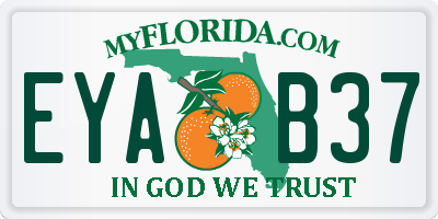FL license plate EYAB37