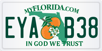 FL license plate EYAB38