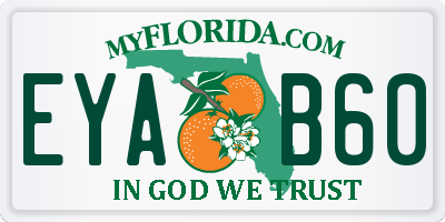 FL license plate EYAB60