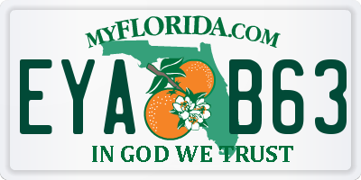 FL license plate EYAB63