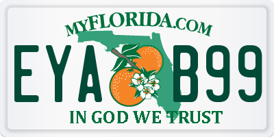 FL license plate EYAB99