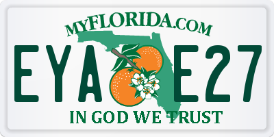 FL license plate EYAE27
