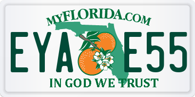 FL license plate EYAE55