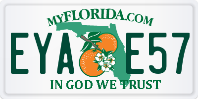 FL license plate EYAE57