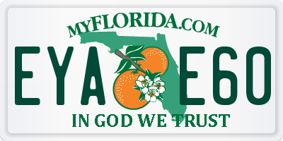 FL license plate EYAE60