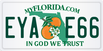 FL license plate EYAE66