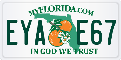 FL license plate EYAE67