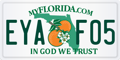 FL license plate EYAF05