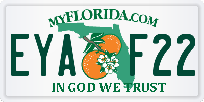 FL license plate EYAF22