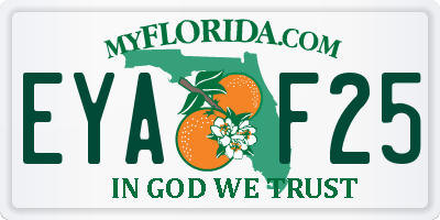 FL license plate EYAF25