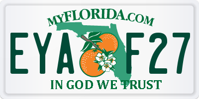 FL license plate EYAF27