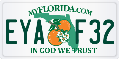 FL license plate EYAF32