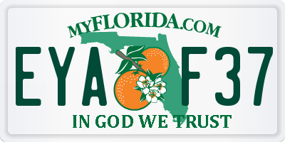 FL license plate EYAF37