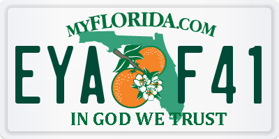 FL license plate EYAF41