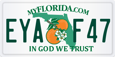 FL license plate EYAF47