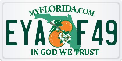 FL license plate EYAF49