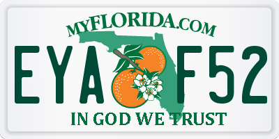 FL license plate EYAF52