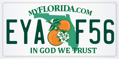 FL license plate EYAF56