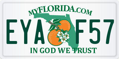 FL license plate EYAF57