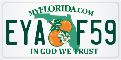 FL license plate EYAF59