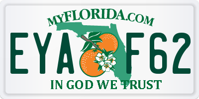 FL license plate EYAF62