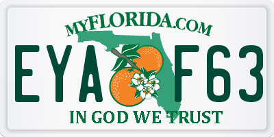 FL license plate EYAF63