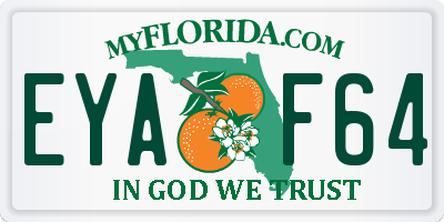 FL license plate EYAF64