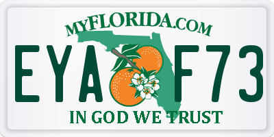 FL license plate EYAF73