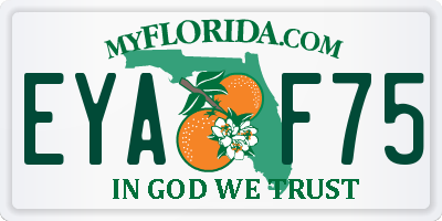 FL license plate EYAF75