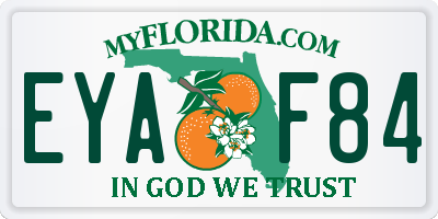 FL license plate EYAF84
