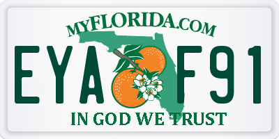 FL license plate EYAF91
