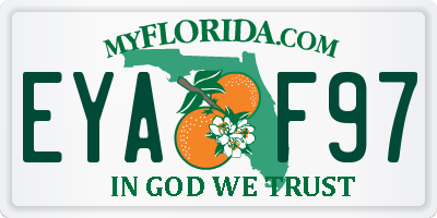 FL license plate EYAF97