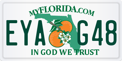 FL license plate EYAG48