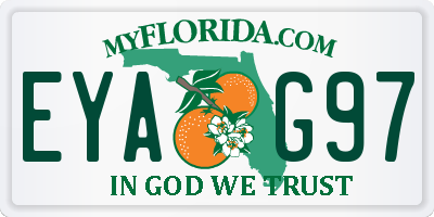 FL license plate EYAG97